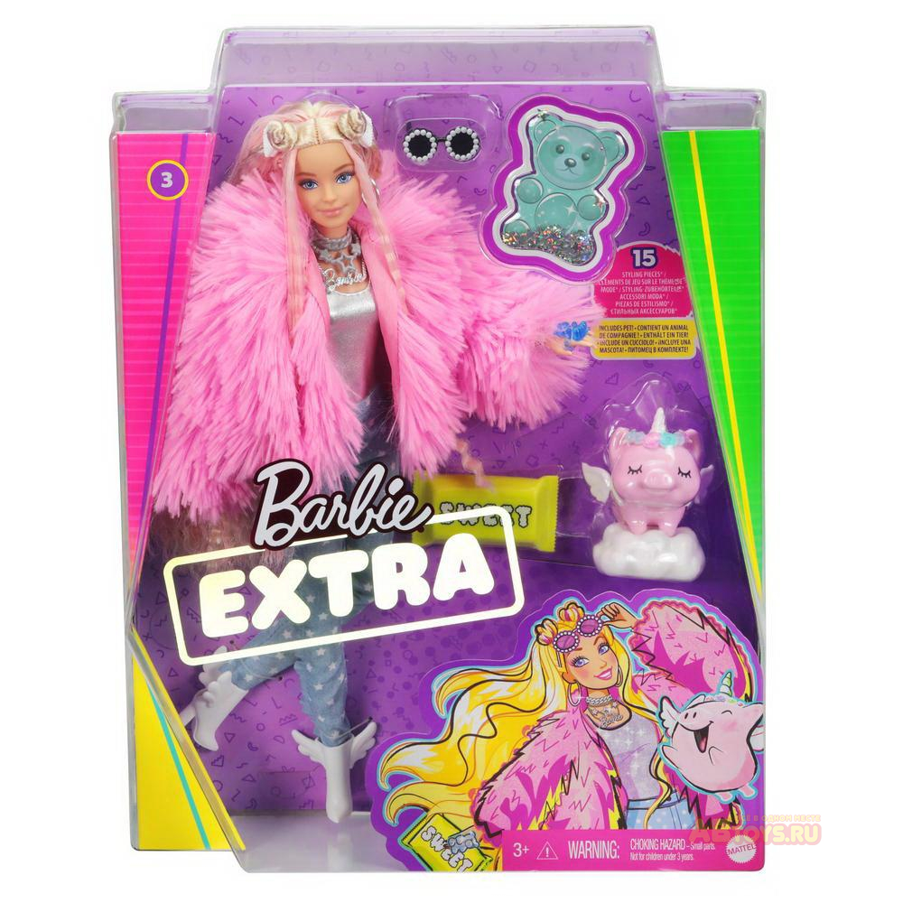 Игрушка: Кукла Mattel Barbie Экстра в розовой куртке ▻ купить в  Екатеринбурге