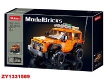 Конструктор Sluban серия Model Brick Джип-внедорожник оранжевый 302 детали