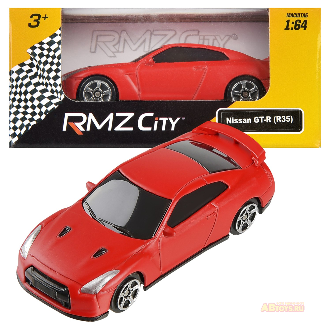 Игрушка: Машина металлическая Nissan GTR (R35), красный матовый цвет ▻  купить в Екатеринбурге